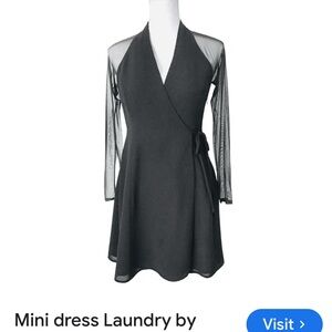 Laundry by Shelli Segal Black Mini Dress